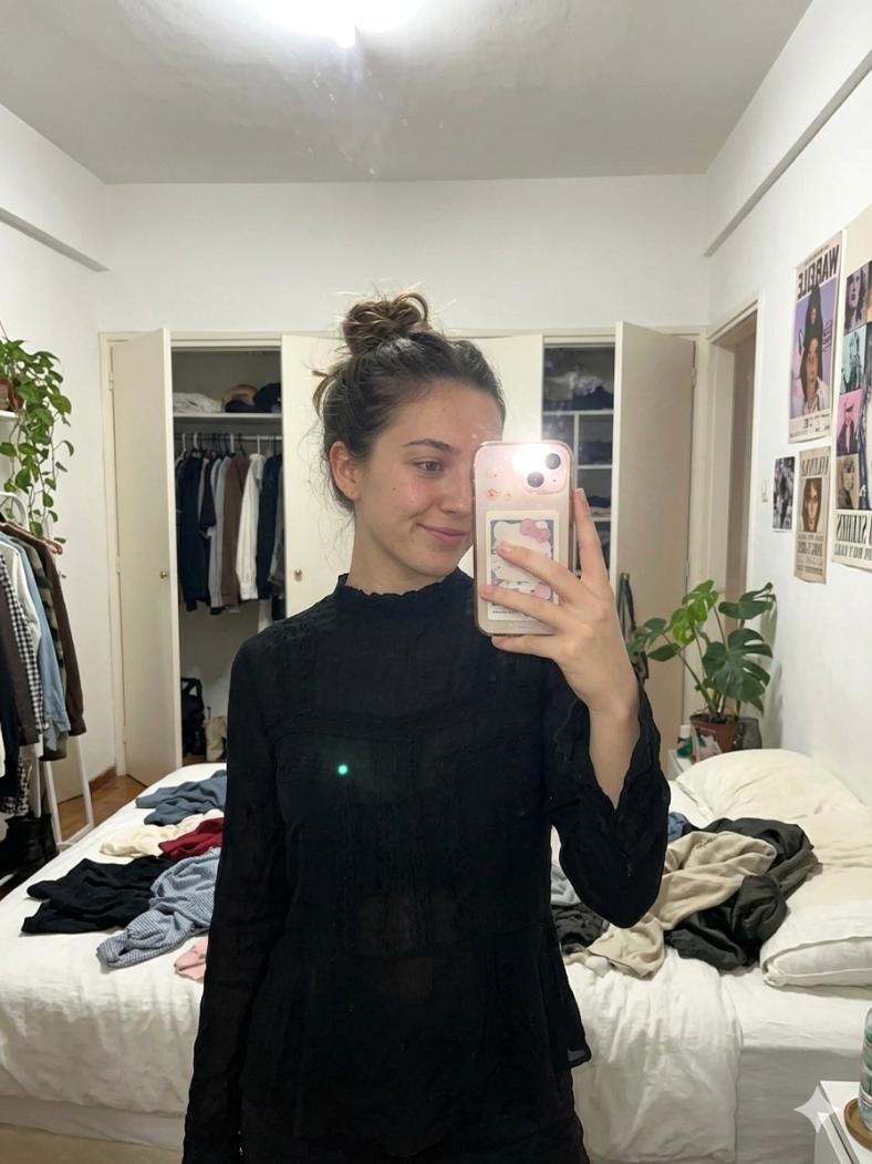 Black High Neck Top