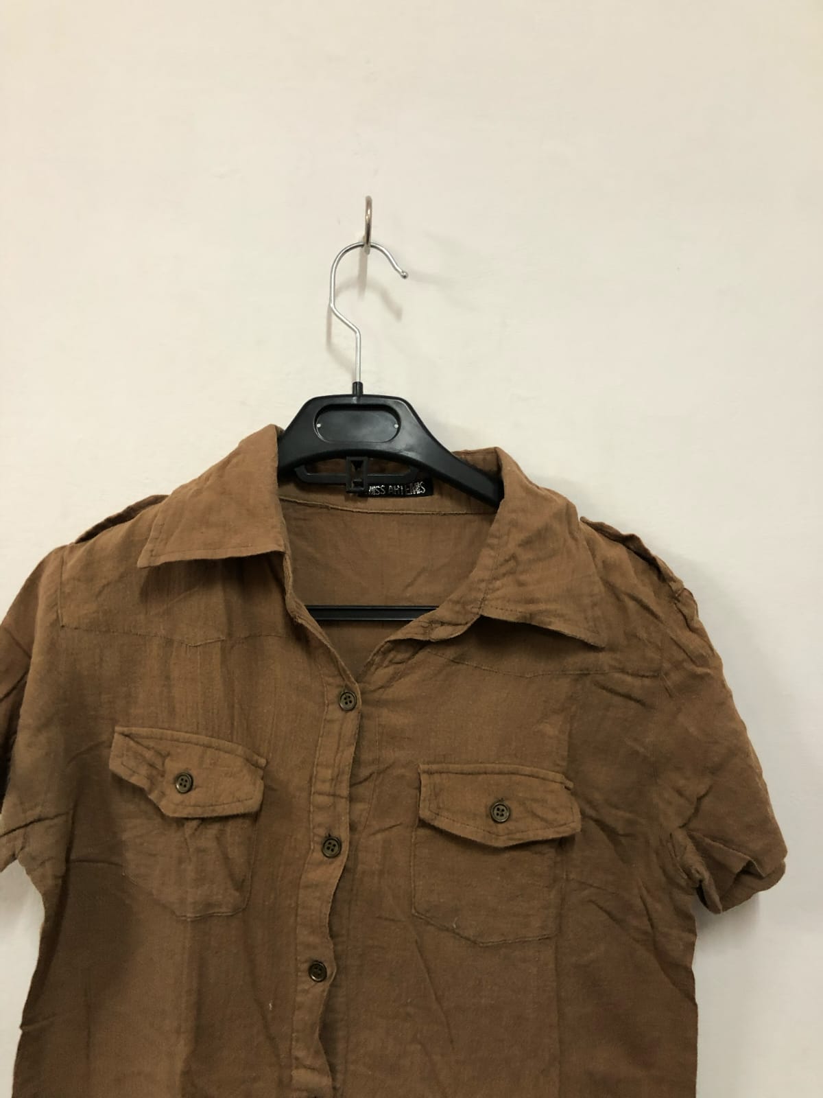Brown Utility Shirt Dress