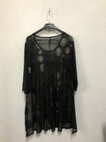 TS Black Sheer Overlay Top