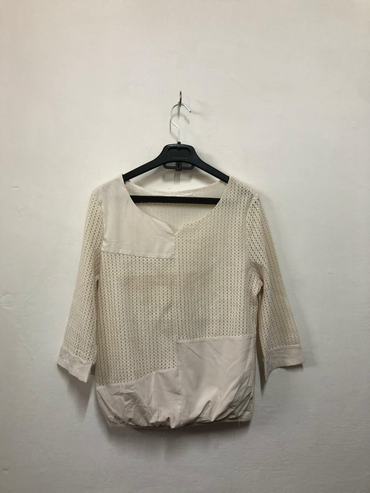 Minimalist White Textured Top