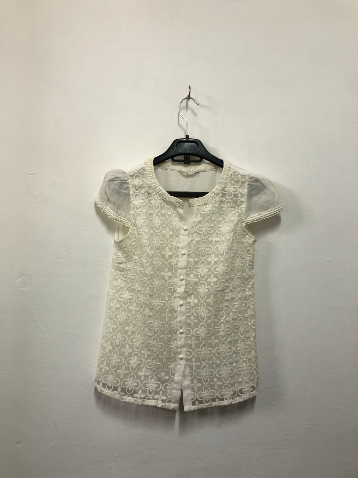 White Embroidered Top