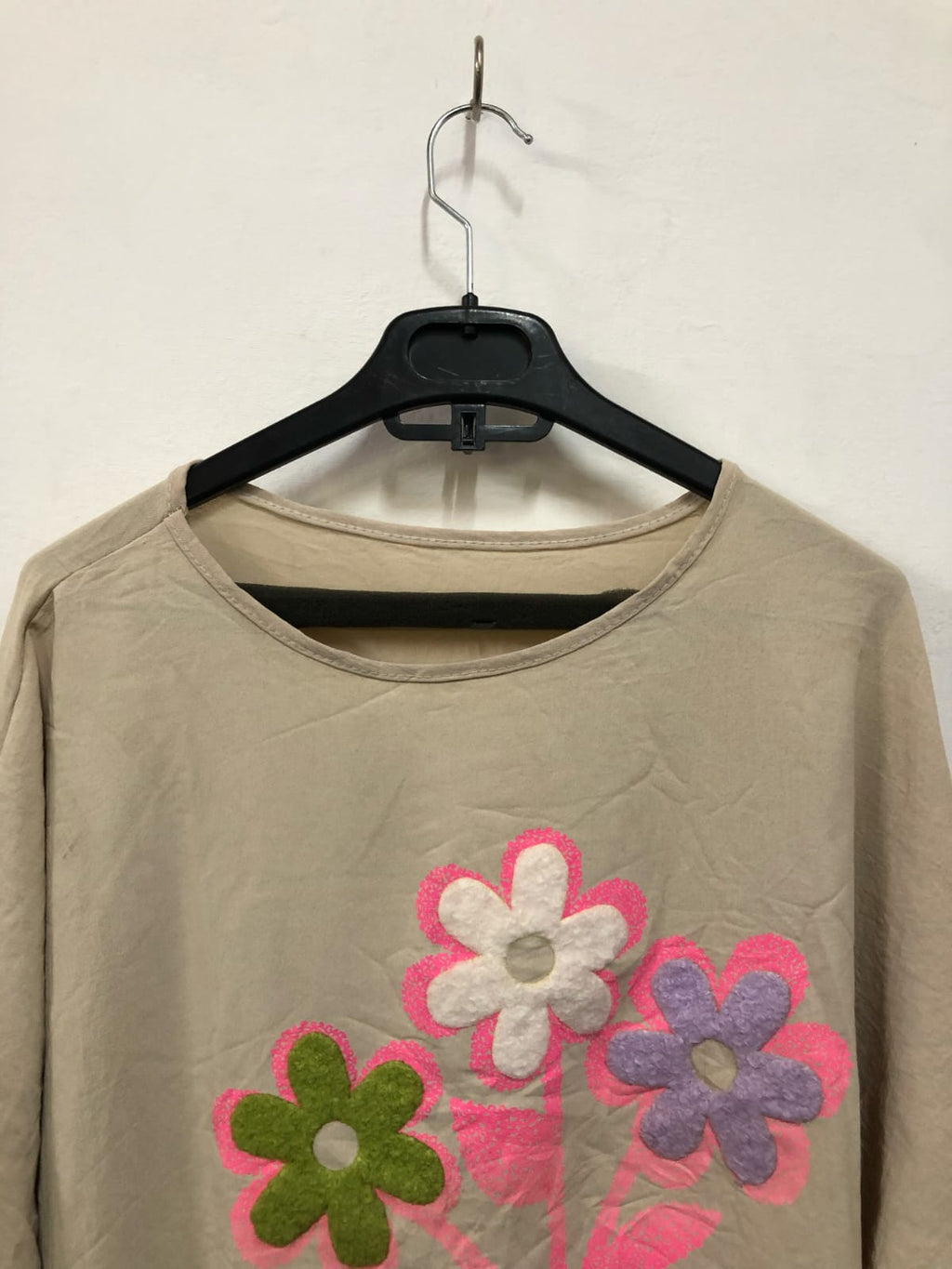 Off White Floral Printed Top