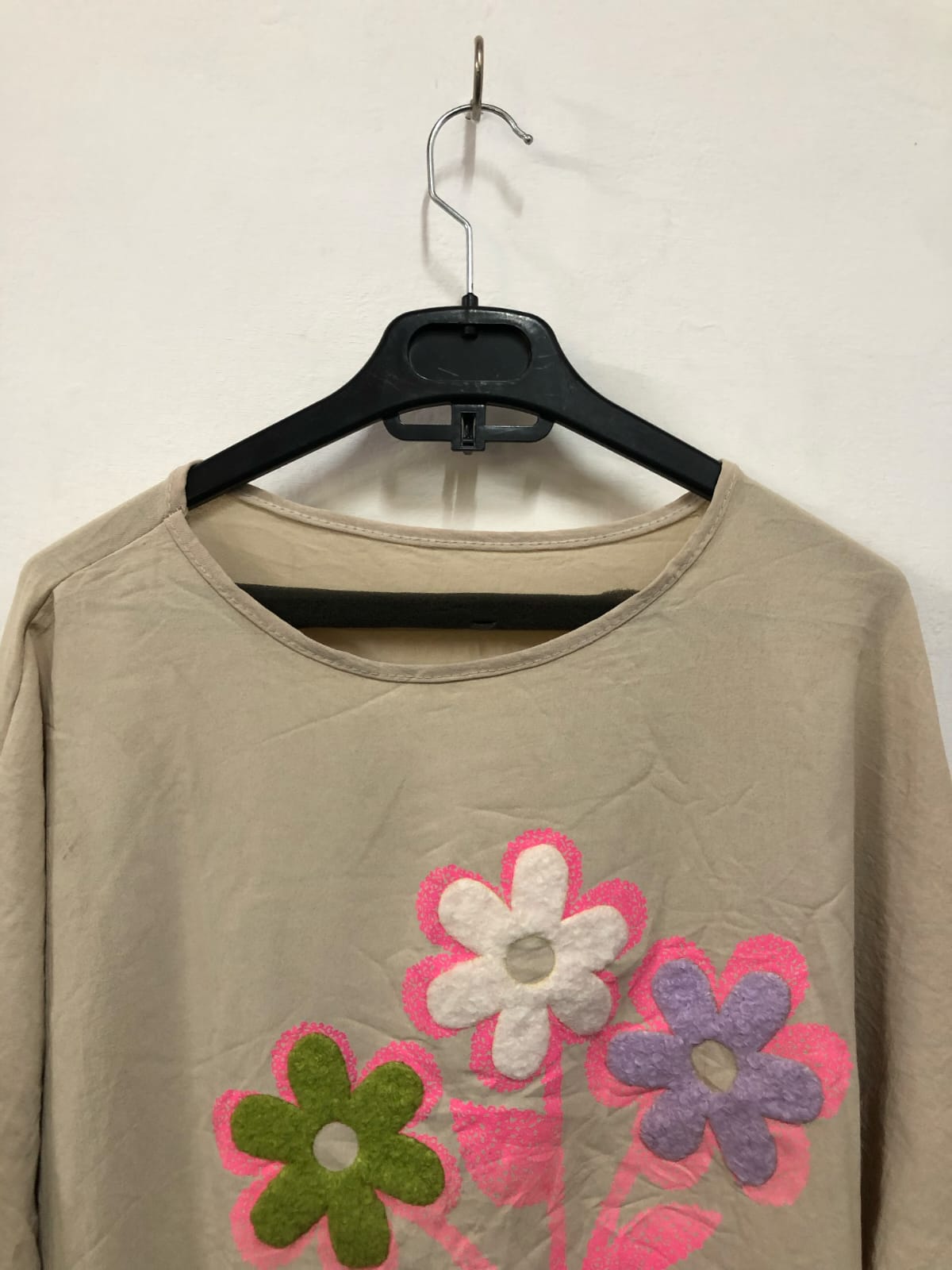 Off White Floral Printed Top