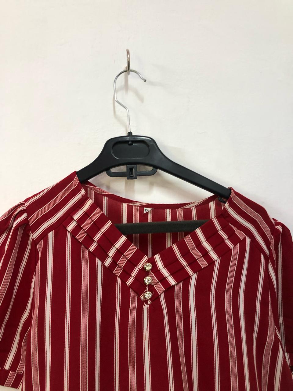 Red Striped Top