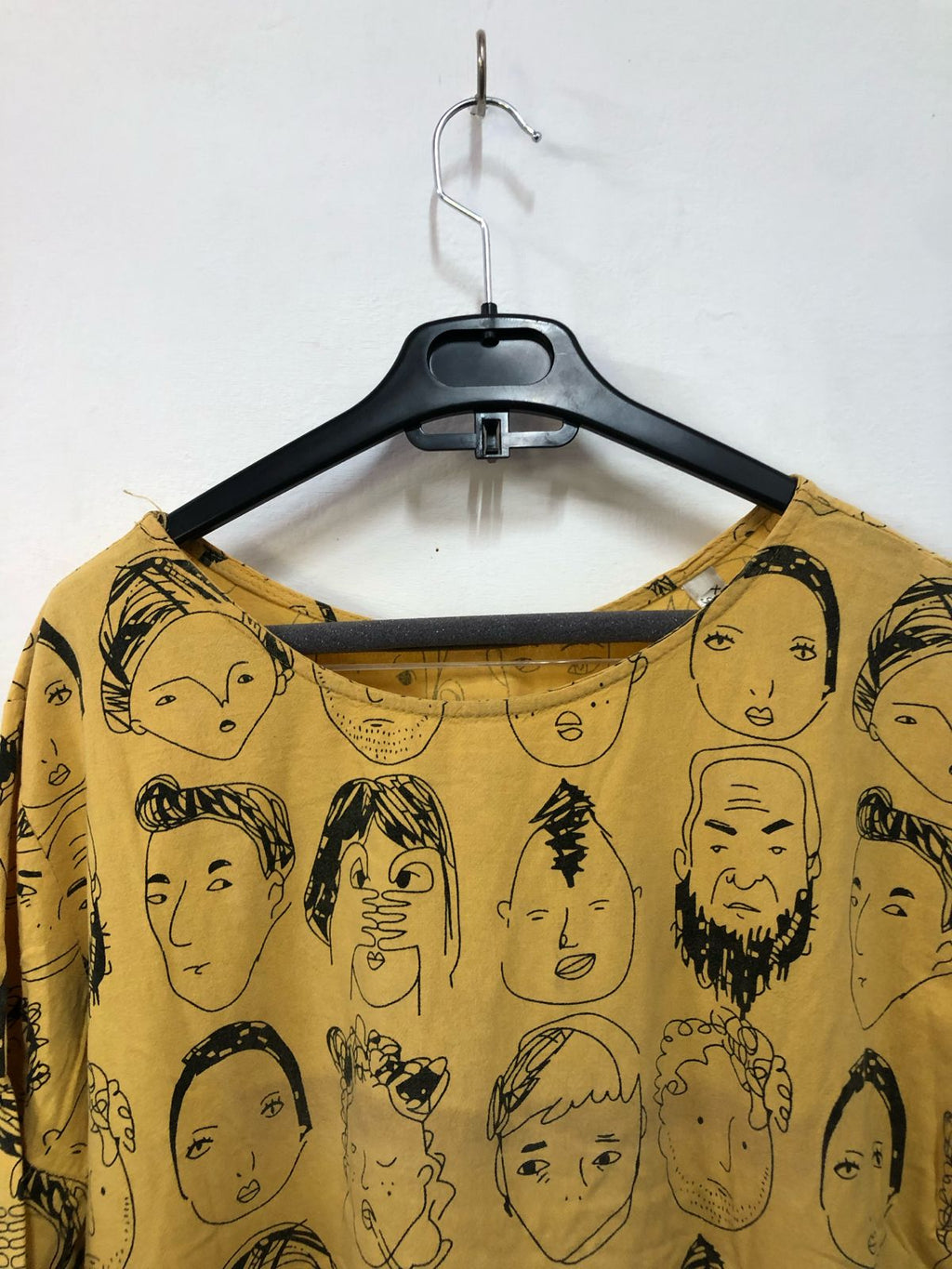 Yellow Abstract Faces Top
