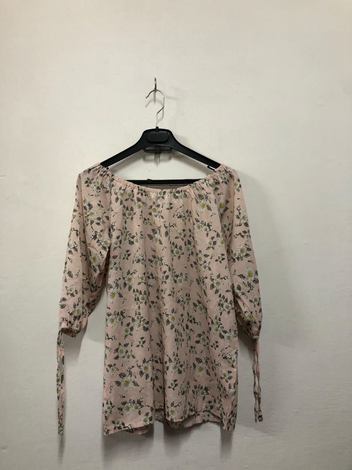 Peach Floral Top