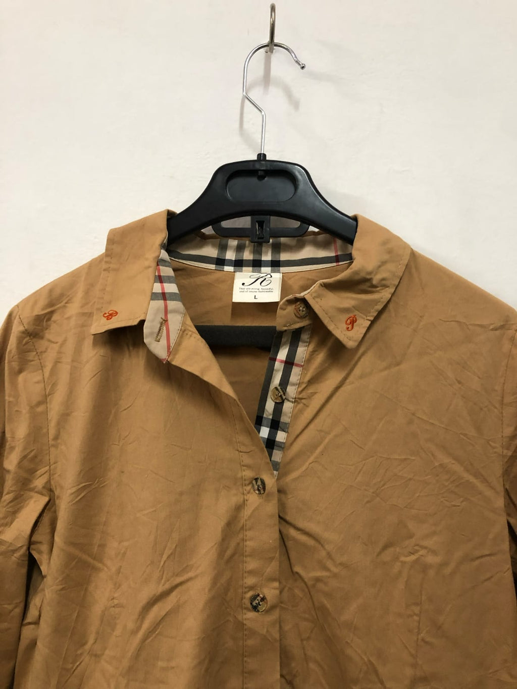 Brown Button-Up Shirt