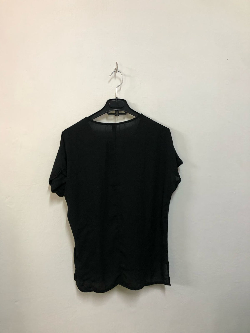 Printed Black Graphic Tee