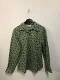 Green Paisley Print Shirt