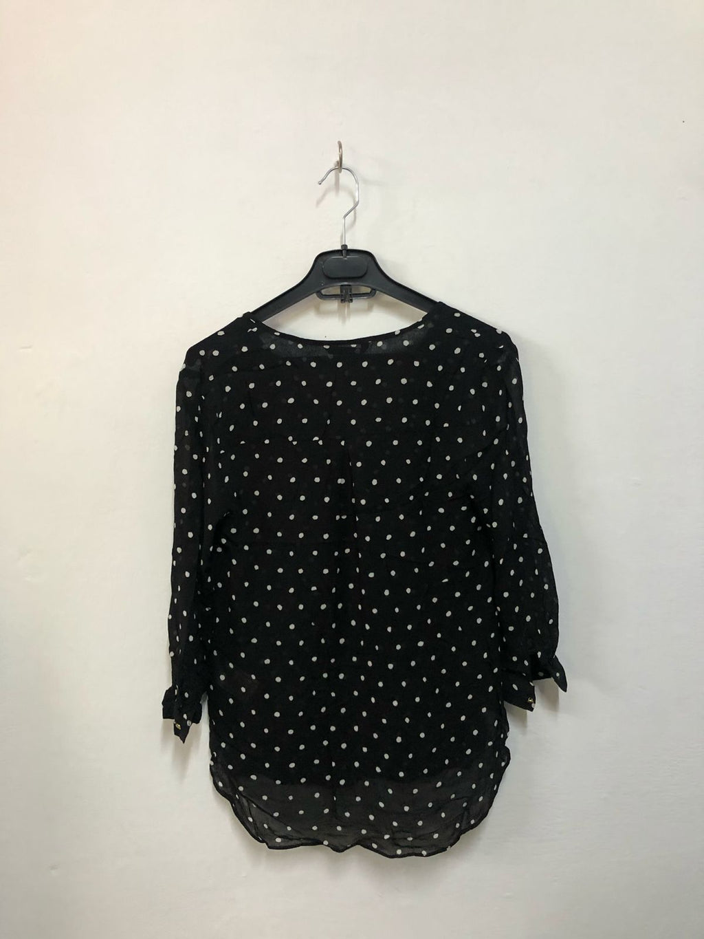 Black Polka Dot Top