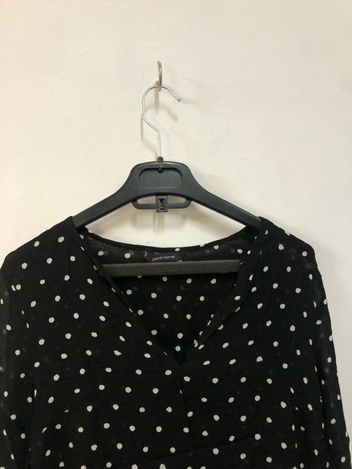 Black Polka Dot Top