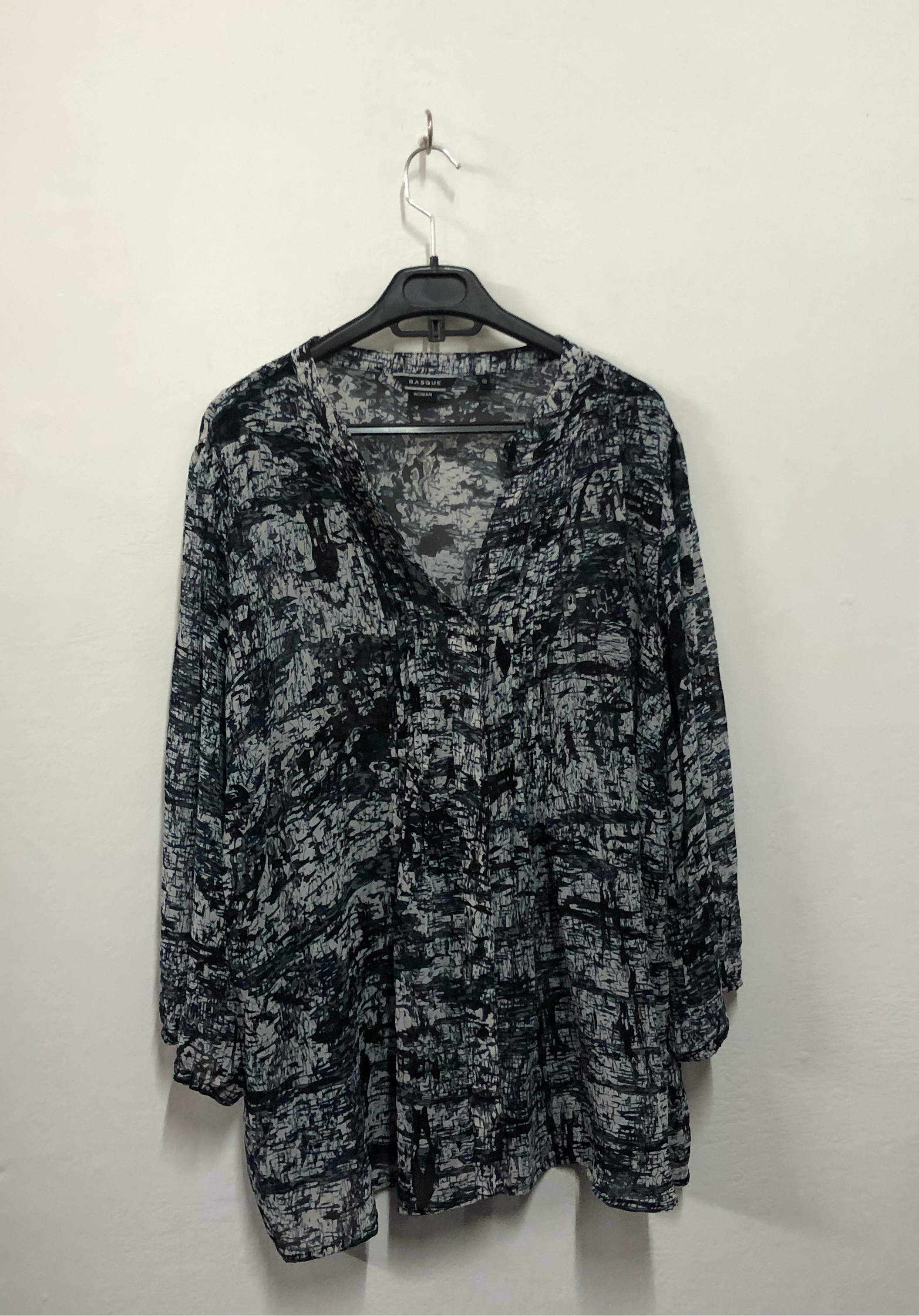 Black & White Printed Top