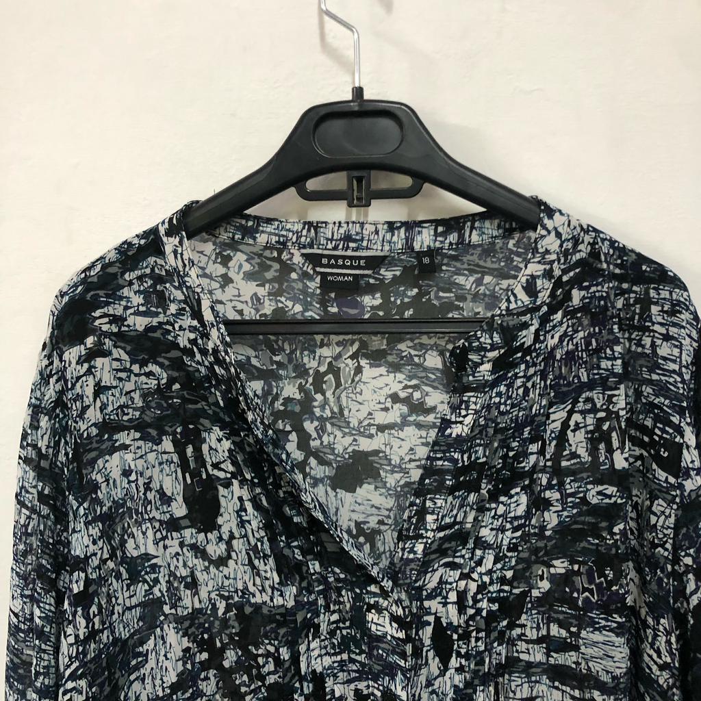 Black & White Printed Top