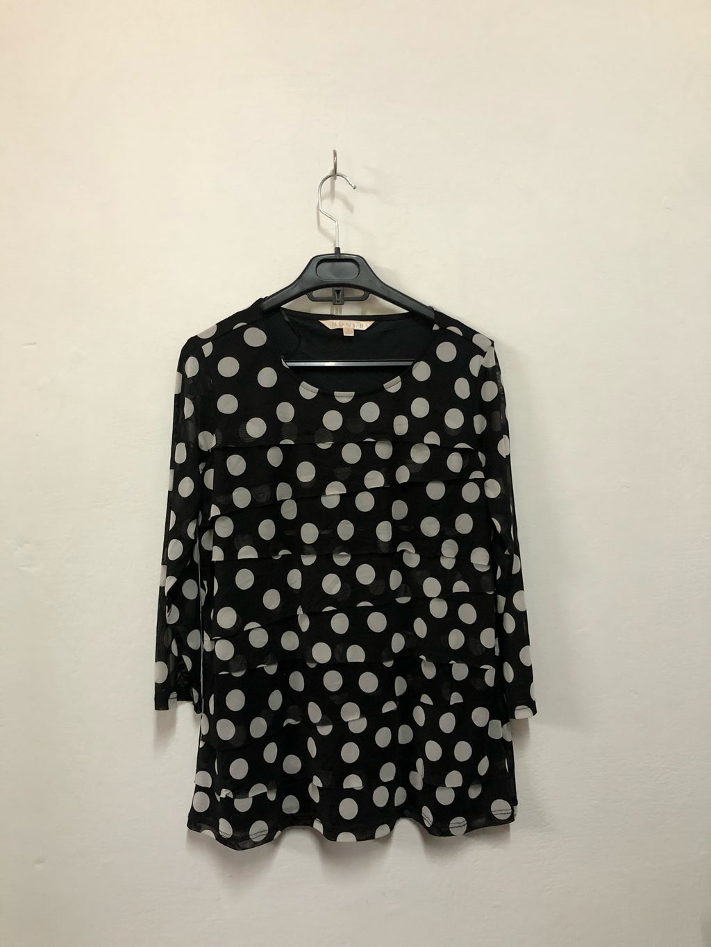 Layered Polka Dot Top
