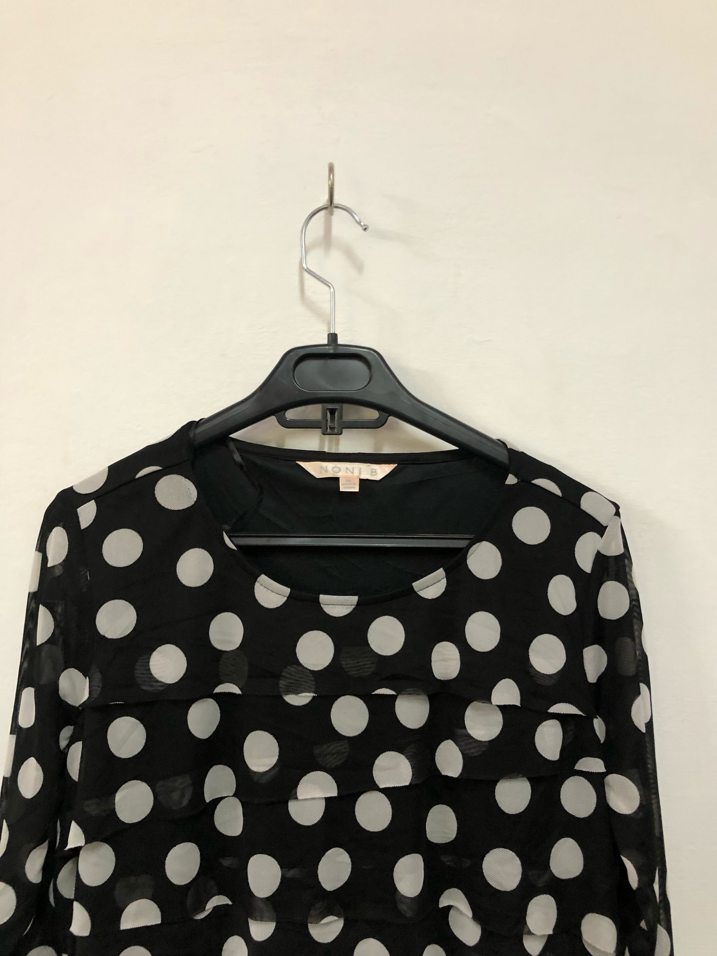 Layered Polka Dot Top