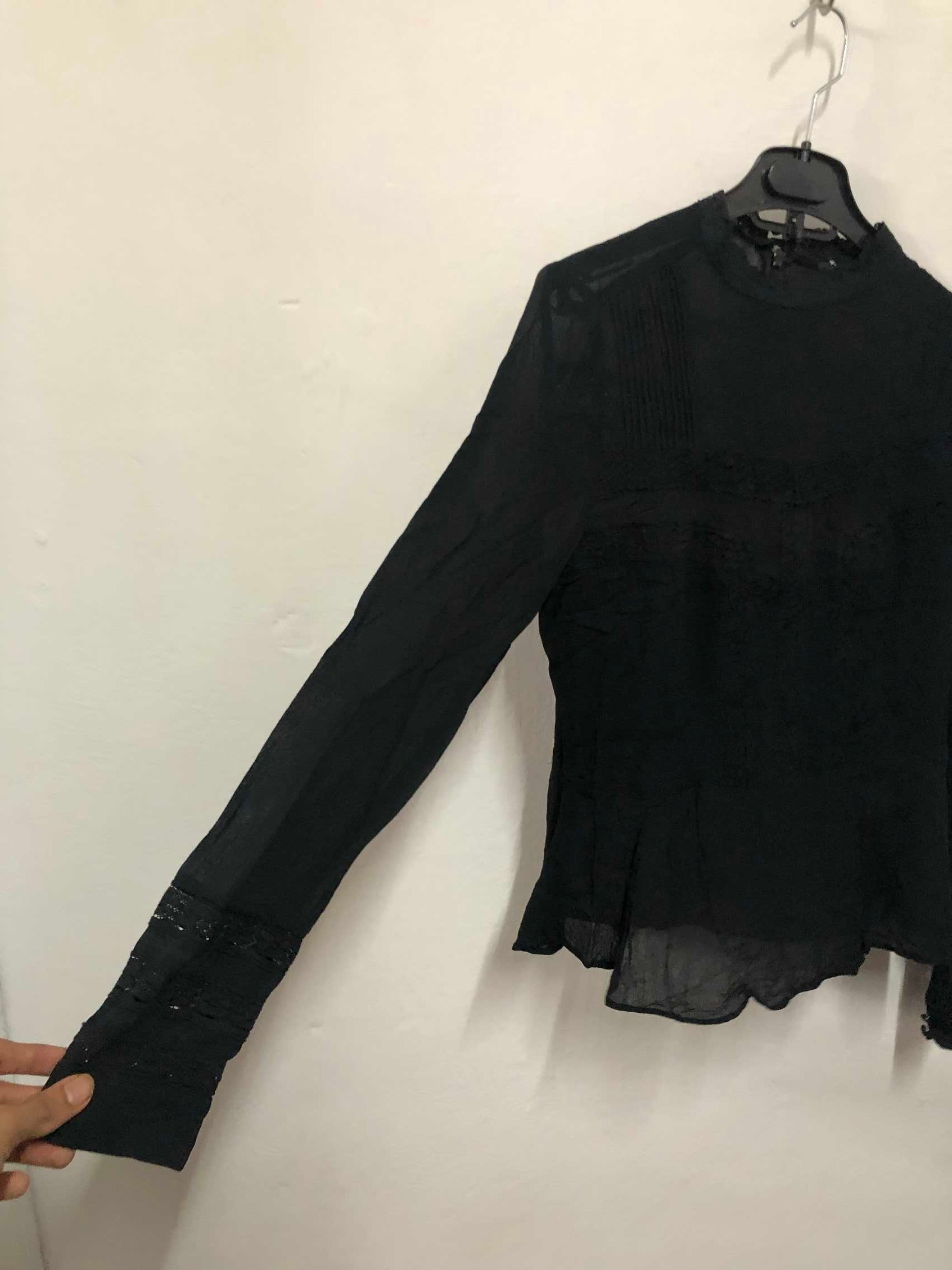 Black High Neck Top