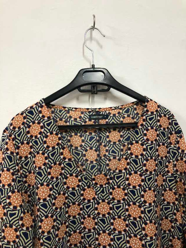 IN EX Printed Long Top