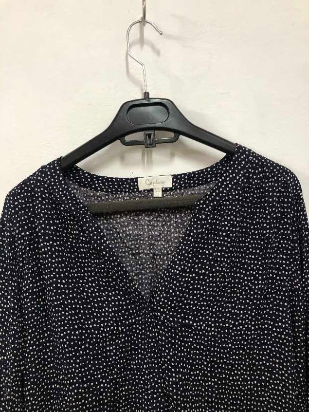 Black Dotted Top