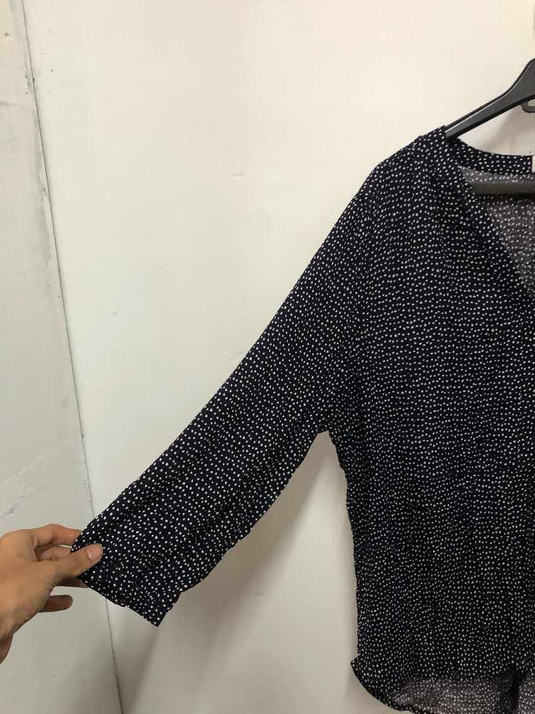 Black Dotted Top