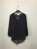 Black Dotted Top