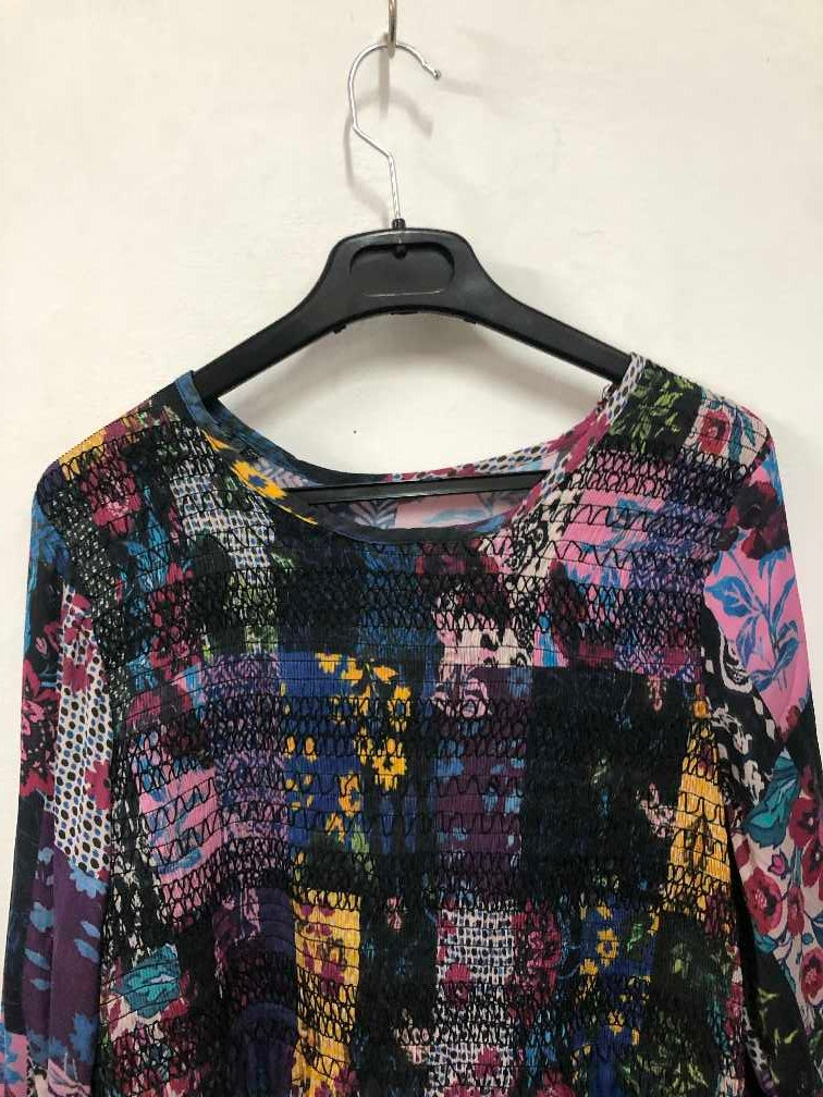 Patchwork Smocked Top
