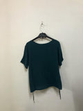 Dark Green Side Tie Top