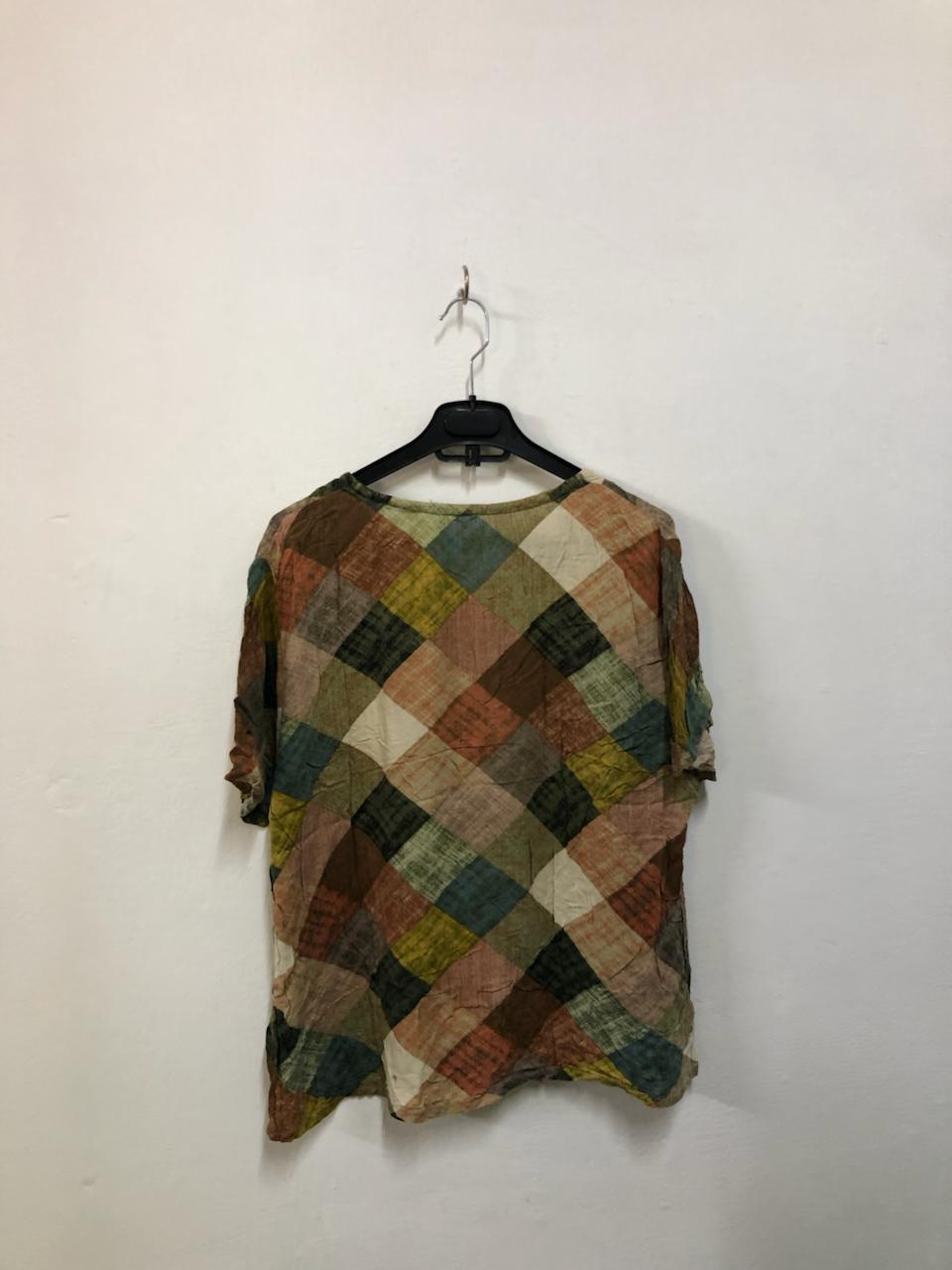 Multi colour Patchwork Print Top