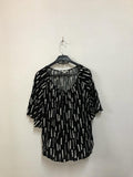 Black & White Abstract Top