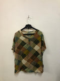 Multi colour Patchwork Print Top