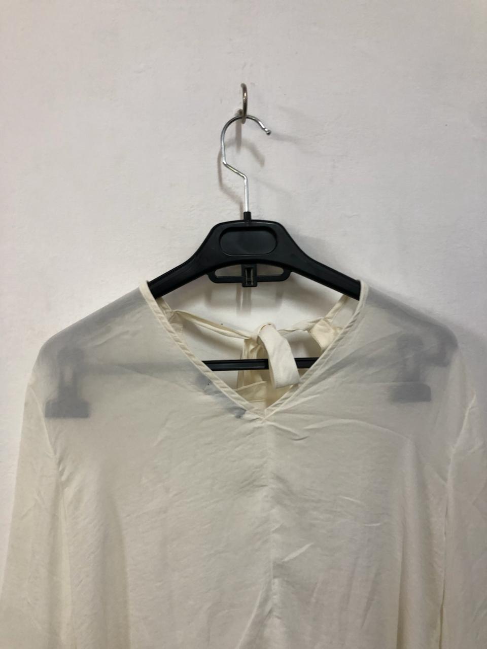 White Ruffle Sleeve Top